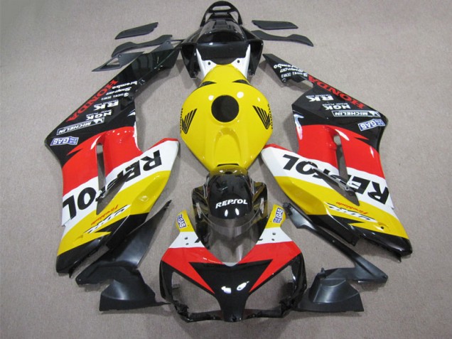 Carénage Moto CBR 1000 RR 2004-2005 - Jaune Rouge Repsol