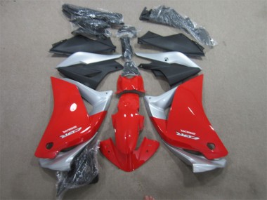 Carénage Moto CBR 125 R 2011-2013 - Rouge Argent Noir