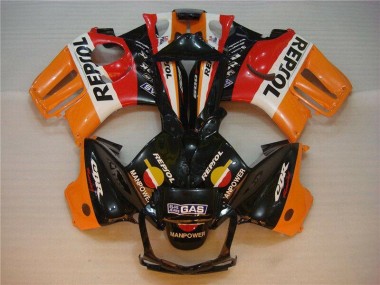 Carénage Moto CBR 600 F3 1995-1998 - Noir Orange Repsol