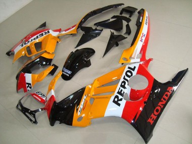 Carénage Moto CBR 600 F3 1995-1998 - Orange Noir Repsol