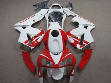 Carénage Moto CBR 600 RR 2003-2004 - Blanc Rouge