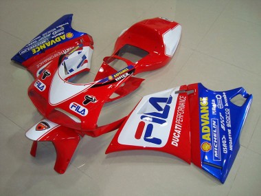 Carénage Moto Ducati 748 1993-2005 - Rouge Bleu Fila