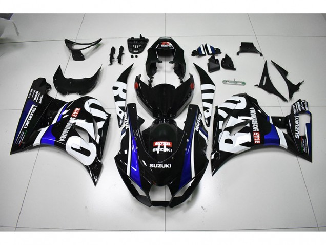 Carénage Moto GSXR 1000 2017-2023 - Noir Blanc Motul