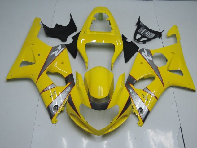 Carénage Moto GSXR 1000 K1 2000-2002 - Jaune et Gris