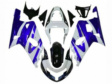 Carénage Moto GSXR 600 / 750 K1 K2 K3 2001-2003 - Bleu Blanc