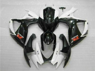 Carénage Moto GSXR 600 / 750 K6 2006-2007 - Blanc Noir