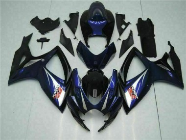 Carénage Moto GSXR 600 / 750 K6 2006-2007 - Noir Bleu