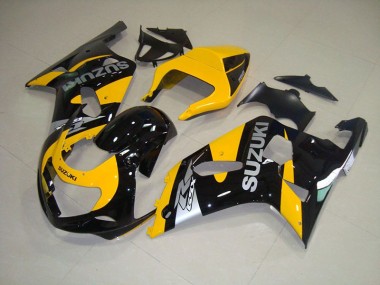 Carénage Moto GSXR 750 K1 K2 K3 2001-2003 - Jaune Noir