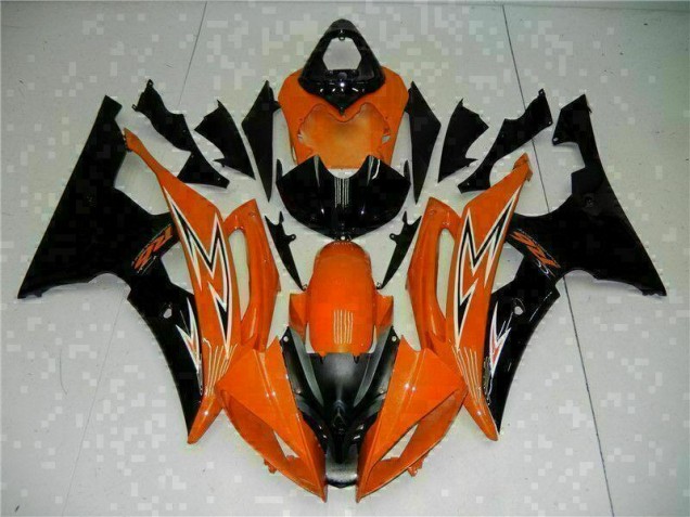 Carénage Moto R6 2008-2016 - Orange Noir