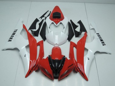 Carénage Moto R6 2008-2016 - Rouge et Blanc Nacré