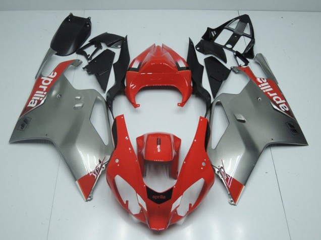 Carénage Moto RSV 1000 2003-2006 - Argent et Rouge