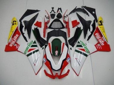 Carénage Moto RSV4 2009-2015 - Blanc Rouge Alitalia