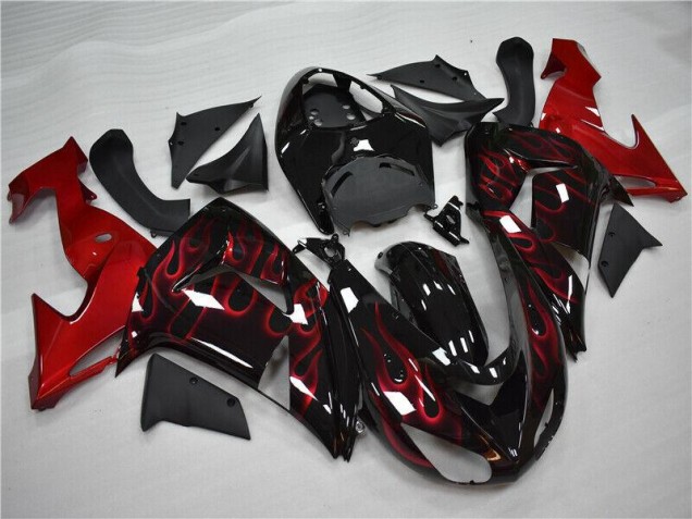 Carénage Moto ZX10R 2006-2007 - Rouge Flamme