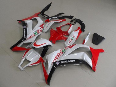 Carénage Moto ZX10R 2011-2015 - Rouge et Blanc Rapid