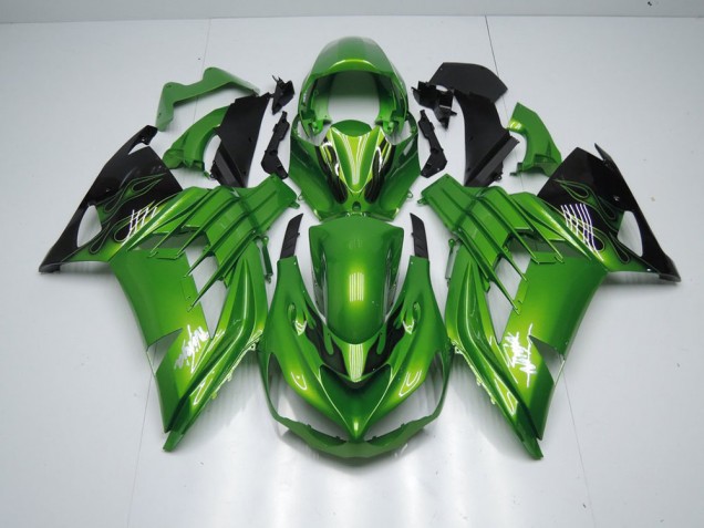 Carénage Moto ZX14R ZZR 1400 2012-2021 - Vert Flamme