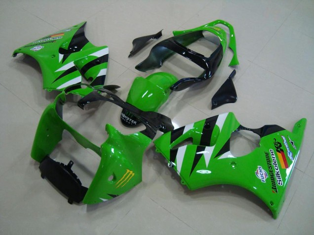 Carénage Moto ZX6R 2000-2002 - Vert Noir