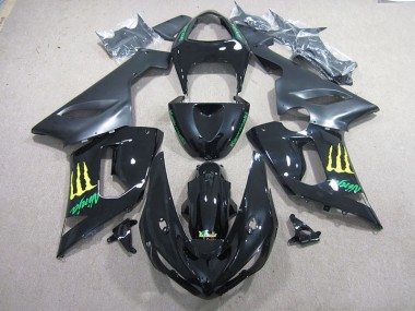 Carénage Moto ZX6R 2005-2006 - Noir Vert Ninja