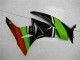 Carénage Moto ZX6R 2009-2012 - Noir Vert Rouge