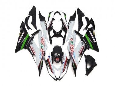 Carénage Moto ZX6R 2013-2018 - Blanc Noir