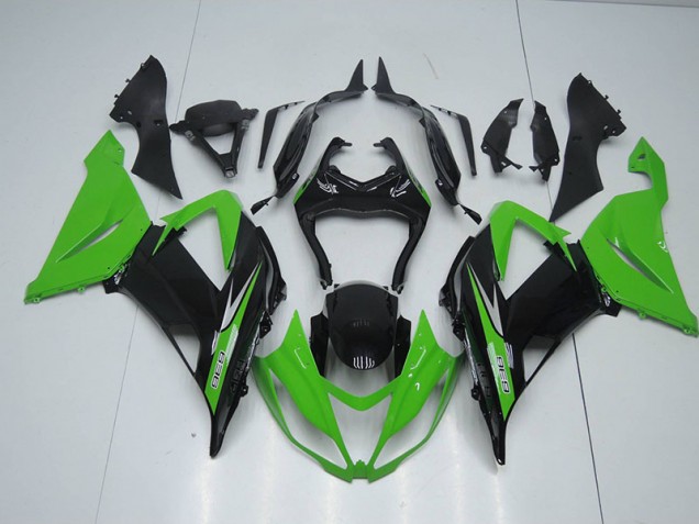 Carénage Moto ZX6R 2013-2018 - Noir Vert 636