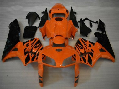 Carénages Moto CBR 600 RR 2005-2006 - Orange Noir