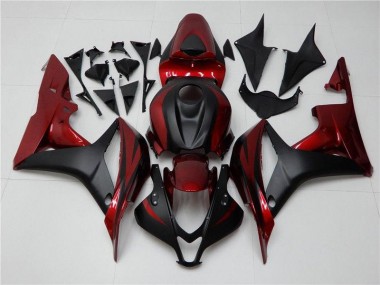 Carénages Moto CBR 600 RR 2007-2008 - Rouge Noir