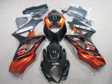 Carénages Moto GSXR 1000 K7 2007-2008 - Noir Orange