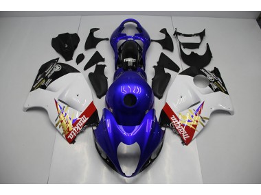 Carénages Moto GSXR 1300 Hayabusa 1996-2007 - Bleu Blanc