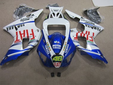 Carénages Moto R1 2009-2011 - Bleu Blanc Motul Dunlop 46