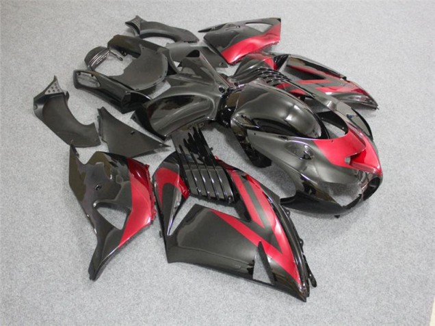 Carénages Moto ZX14R ZZR 1400 2006-2011 - Noir Rouge