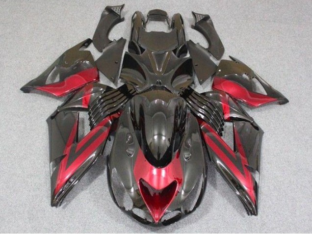 Carénages Moto ZX14R ZZR 1400 2006-2011 - Noir Rouge