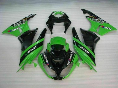 Kit Carénages Motos ZX6R 2009-2012 - Noir Vert